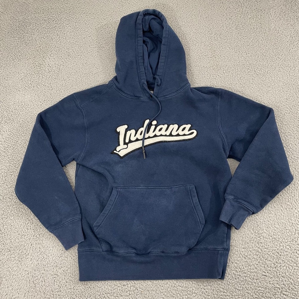 Indiana‎ Script hoodie Men S Navy State Of Mine Heavyweight Pullover
